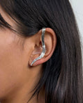 Mini Fiume Single Silver Earring