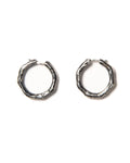 Cerchio Silver Hoop Earrings
