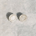 pendientes girasoles plata
