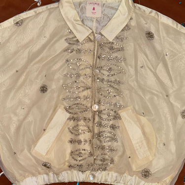 Tarari Cream Bomber Jacket