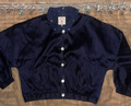 Roshni Midnight Silk Bomber Jacket