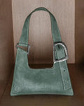 Gigi Suede Bag in Sage Green