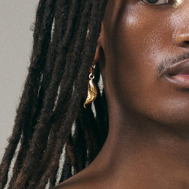 Gold Garlic Earring