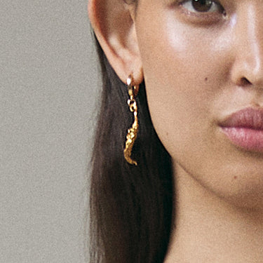Gold Chili Earring
