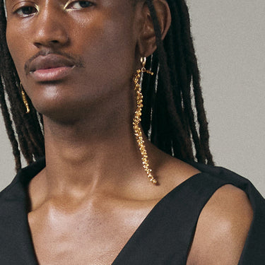Gold Peppercorn Earring