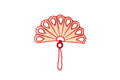 Cloud Shaped Iraca Teardrop Fan