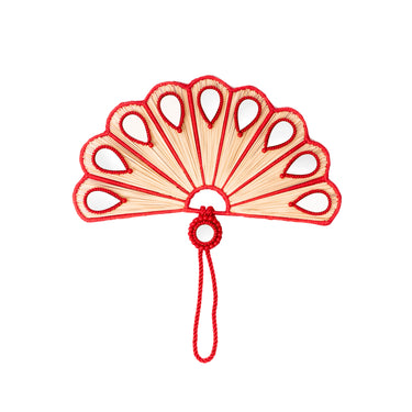 Cloud Shaped Iraca Teardrop Fan