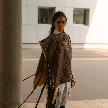 Upcycled Quilted Poncho