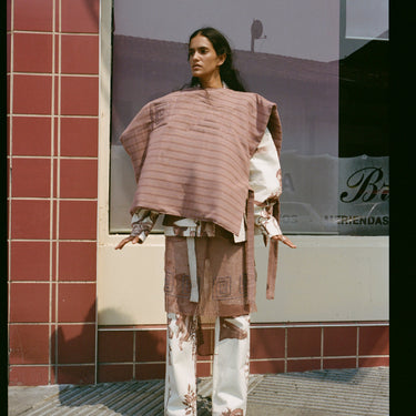 Wool Quilted Poncho