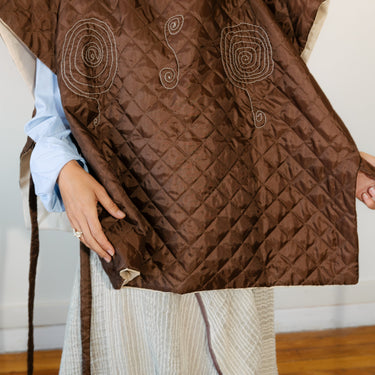 Upcycled Quilted Poncho
