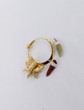 Small Crescent Earring & Brooch