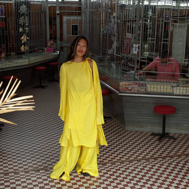 Awan Long Sleeve Shoulder Tunic