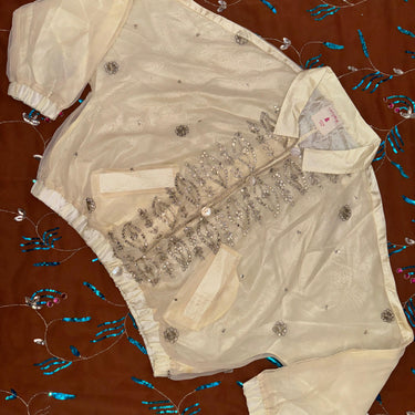 Tarari Cream Bomber Jacket