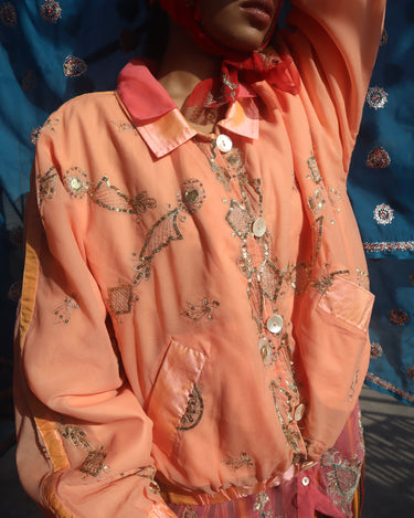 Model: 5'2 wearing S, Dark Peach 