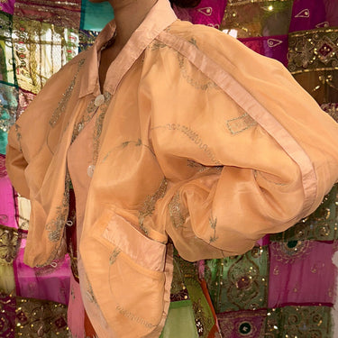 Tarari Peach Bomber Jacket