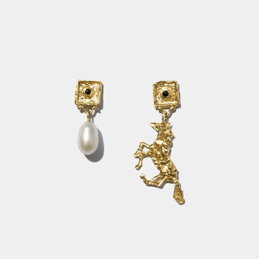 Tan Earrings