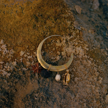 Large Crescent Earring