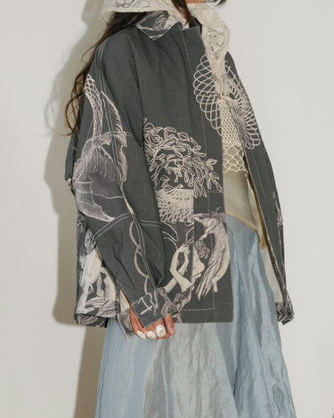 cuelebre cotton canvas navy jacket