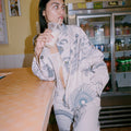 cuelebres cotton canvas beige jacket