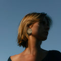girasoles earrings silver